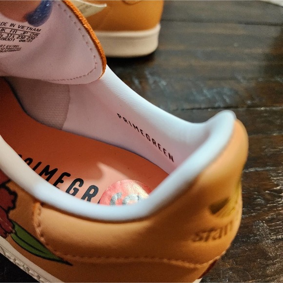 Adidas x Stan Smith Primegreen floral sneakers women's size 6 new! - Picture 5 of 9